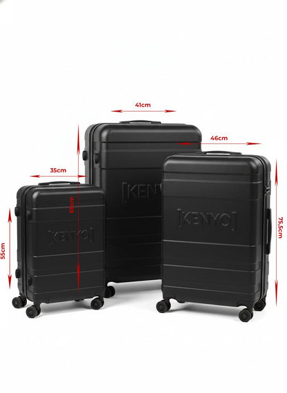 Ensemble 3 valises "NOIR"
