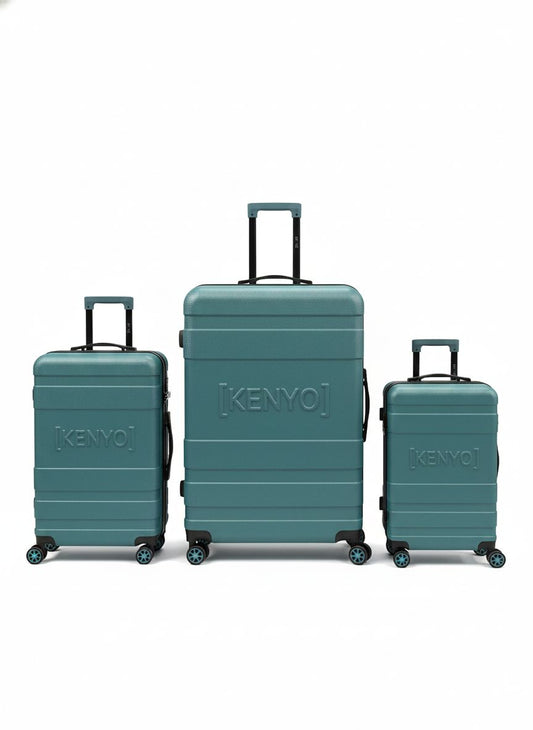 Ensemble 3 valises "VERT"