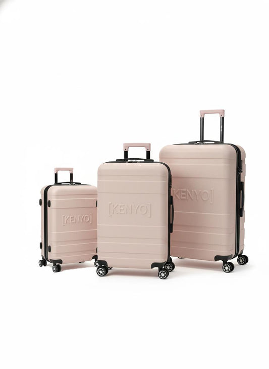 Ensemble 3 valises "ROSE"